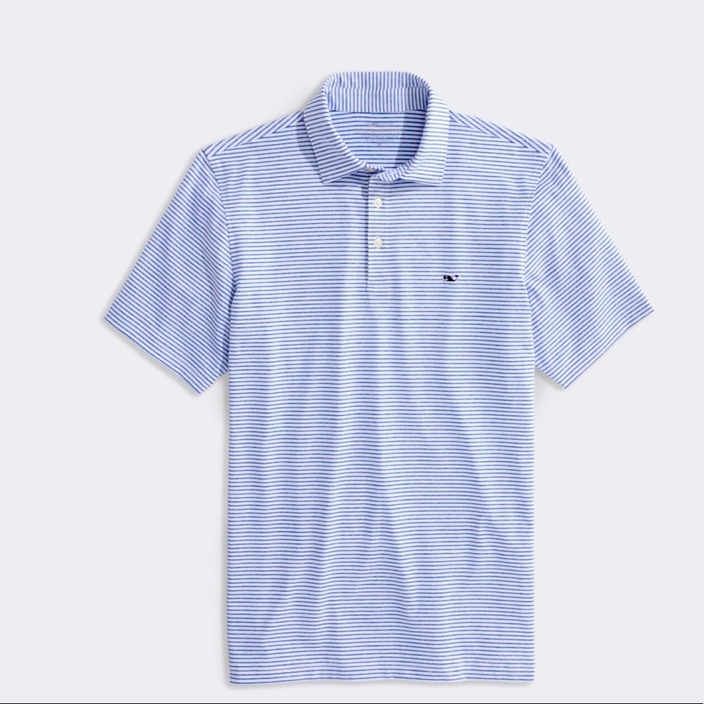 Vineyard Vines Bradley Stripe Sankaty Polo Mens size large